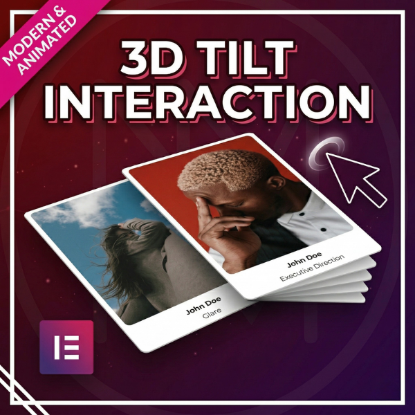 3D Tilt Interaction Elementor Template